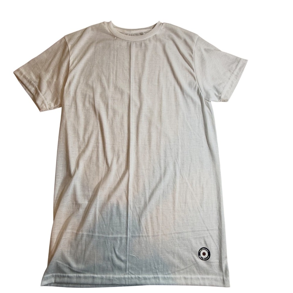 Ben Sherman Mens White Target Logo Patch Short Sleeve T-Shirt Small S